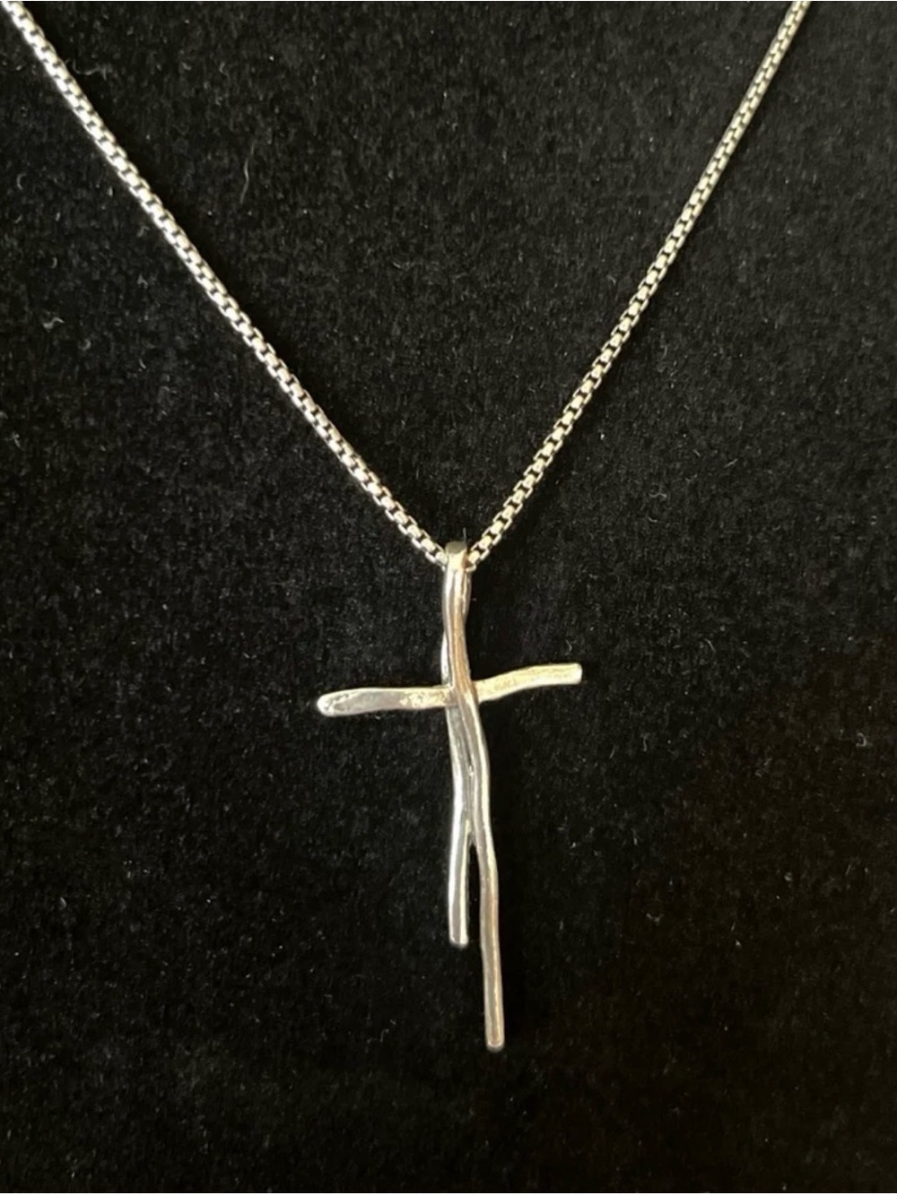 Silpada Silver Twig Cross Pendant Necklace - Picture 5 of 7